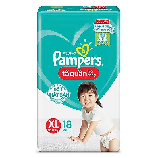 Tã Quần Pampers giữ dáng XL18 (size XL - 18 miếng)