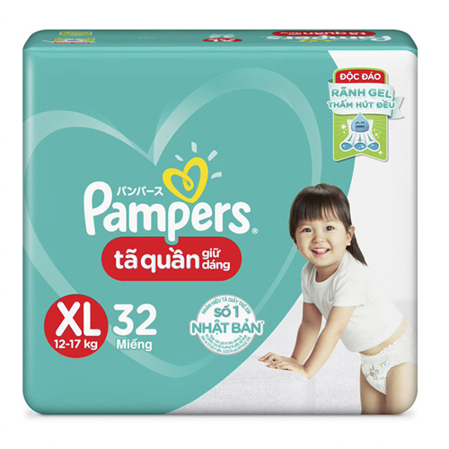 Tã Quần Pampers giữ dáng XL32 (size XL - 32 miếng)