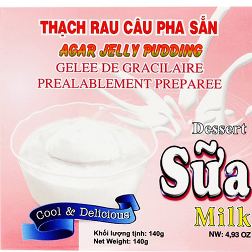 Bột rau câu 140g sữa