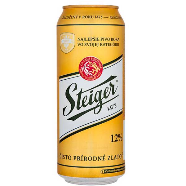 Bia Steiger 1473 12% lon 500ml