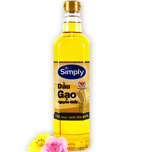 Dầu ăn Simply gạo 1L