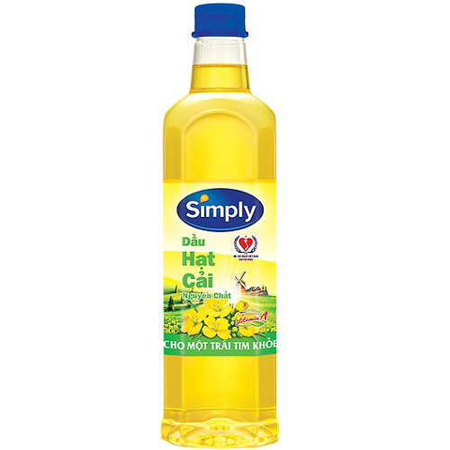 Dầu ăn Simply hạt cải 1L