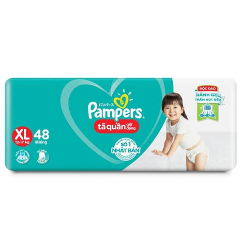 Tã Quần Pampers giữ dáng XL48 (size XL - 48 miếng)
