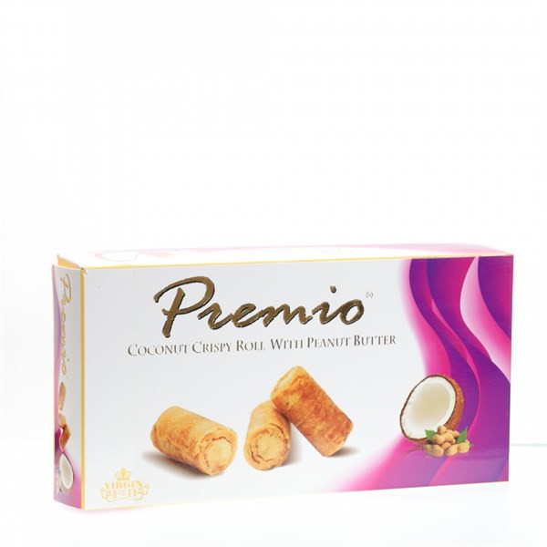 Bánh ống dừa cuộn bơ đậu phộng Premio 100g