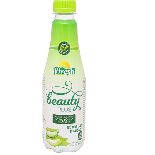Trà nha đam ít đường Vfresh Beauty 350ml