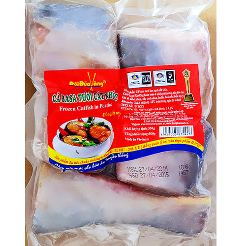 Cá Basa cắt khúc 500g/gói