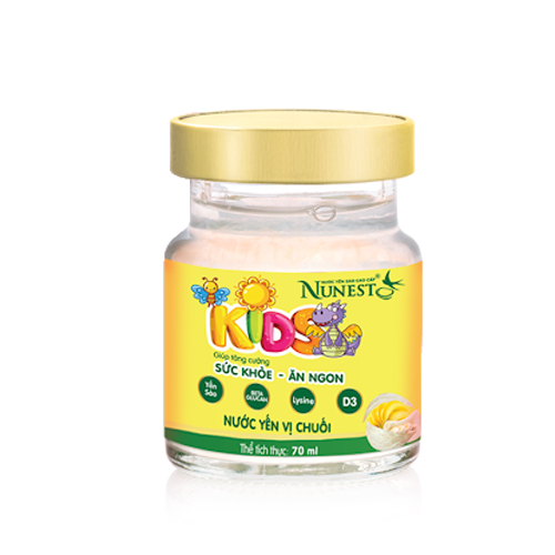 Nước yến sào Nunest Kid vị chuối cho trẻ em 70ml