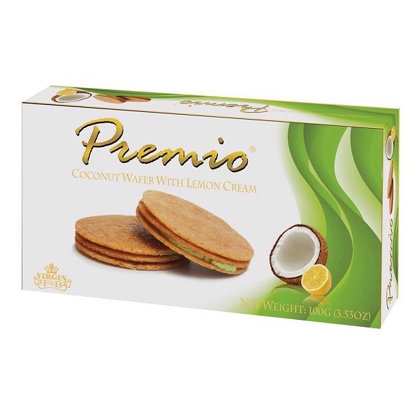 Bánh kẹp hương chanh Premio 100g