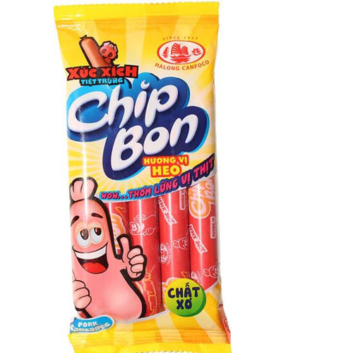 XX Chip-bon tiệt trùng vị heo 5c*18g