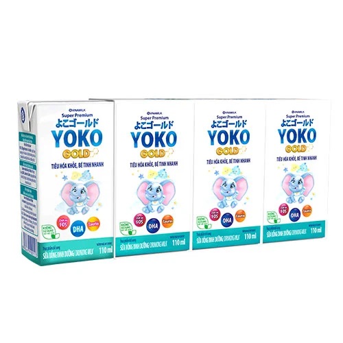 Sữa bột pha sẵn YOKO Gold 110ml vỉ 4 hộp