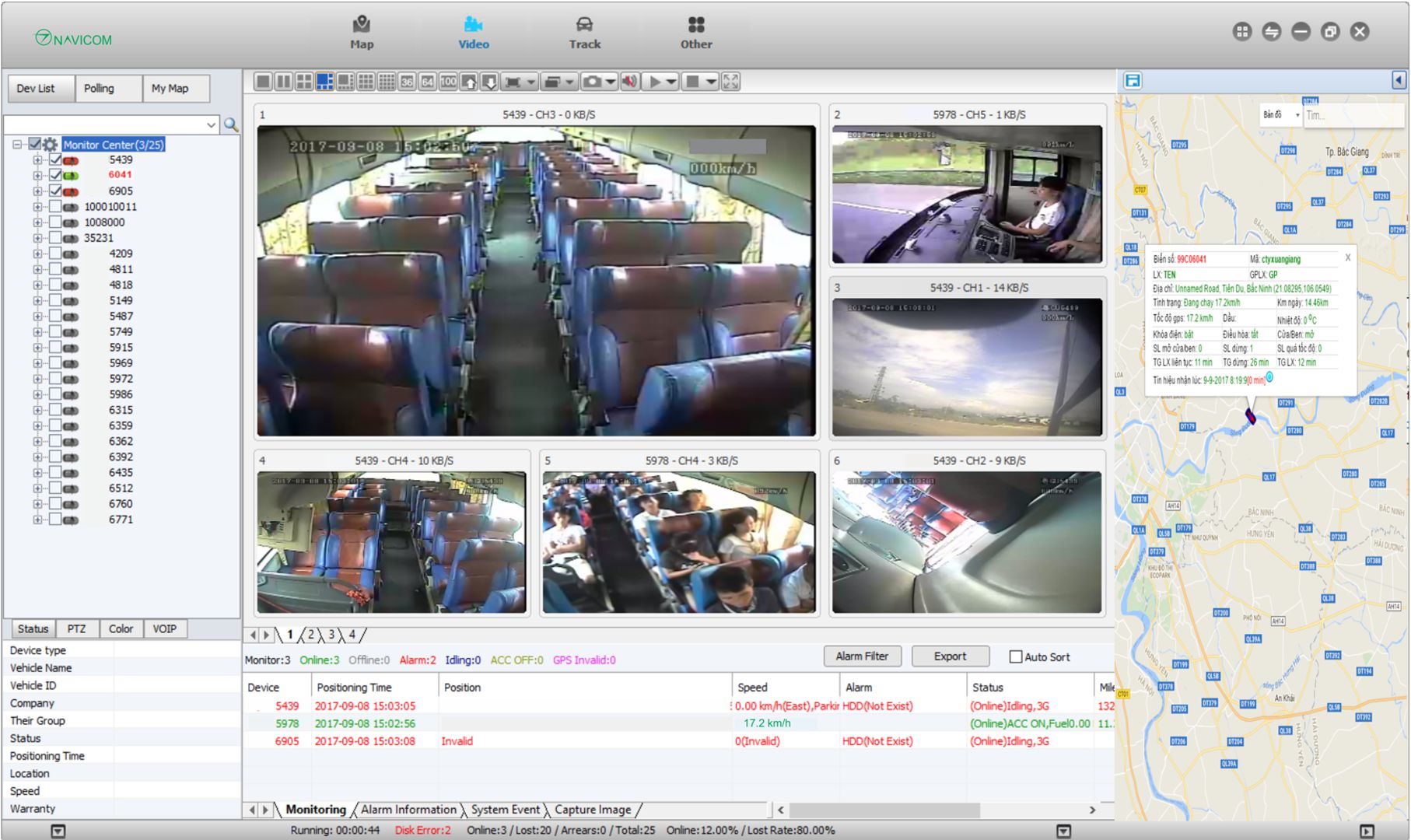 lắp camera giám sát cho xe bus
