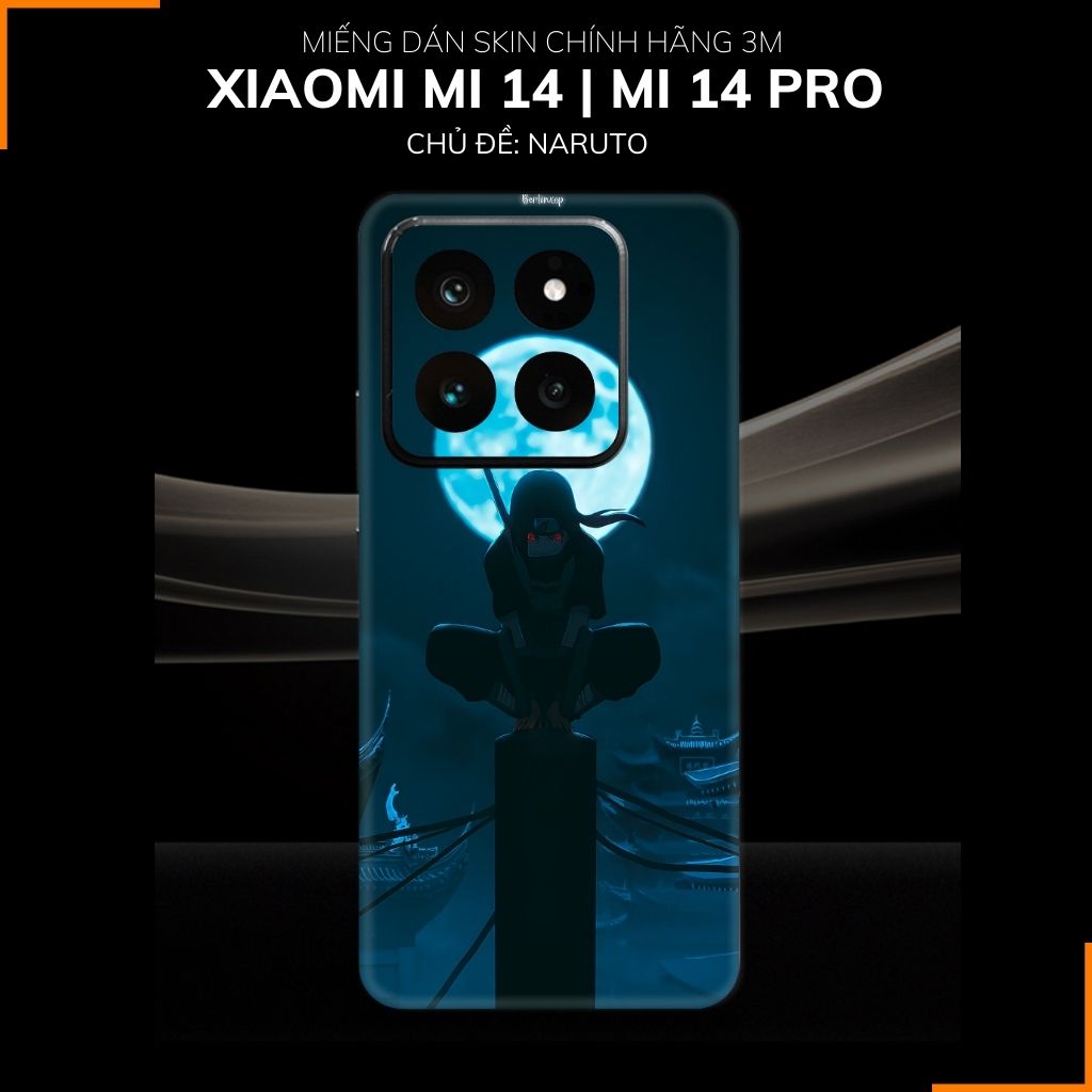 Dán skin điện thoại Xiaomi Mi 14 , Mi 14 Pro full body và camera nhập khẩu chính hãng USA in hình NARUTO - SKD N05 phụ kiện điện thoại huỳnh tân store
