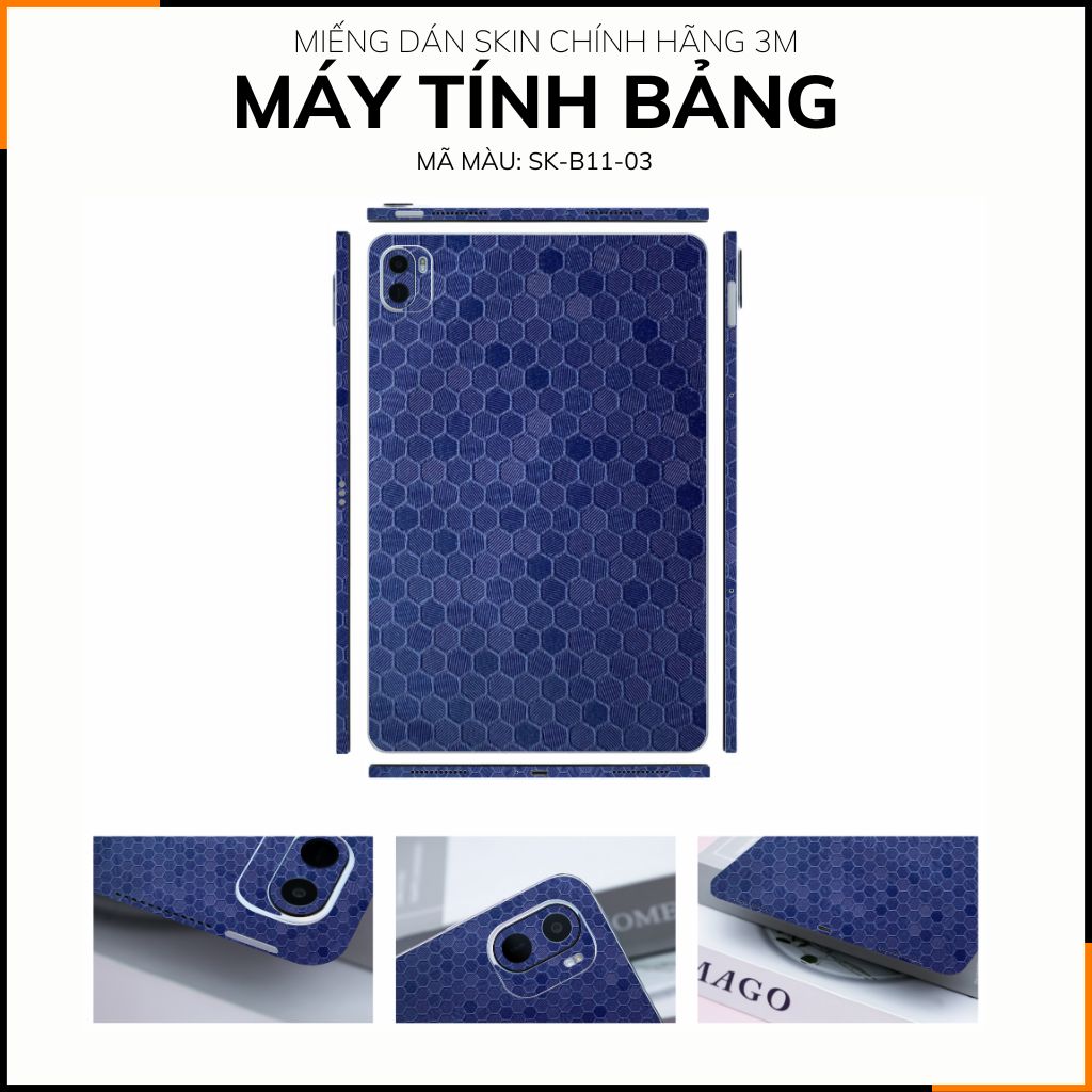 Dán skin máy tính bảng xiaomi, huawei, oppo, lenovo, google, microsoft, vivo full body và camera chính hãng ORAFOL nhập khẩu từ ĐỨC MÁY TÍNH BẢNG - HONEYCOMB BLUE - SK B11 03 phụ kiện điện thoại huỳnh tân store