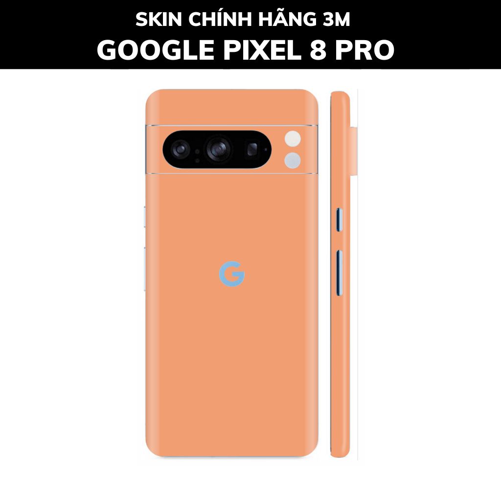 Dán skin điện thoại Pixel 8, Pixel 8 Pro full body và camera nhập khẩu chính hãng USA phụ kiện điện thoại huỳnh tân store - PASTEL ORANGE - Warp Skin Collection