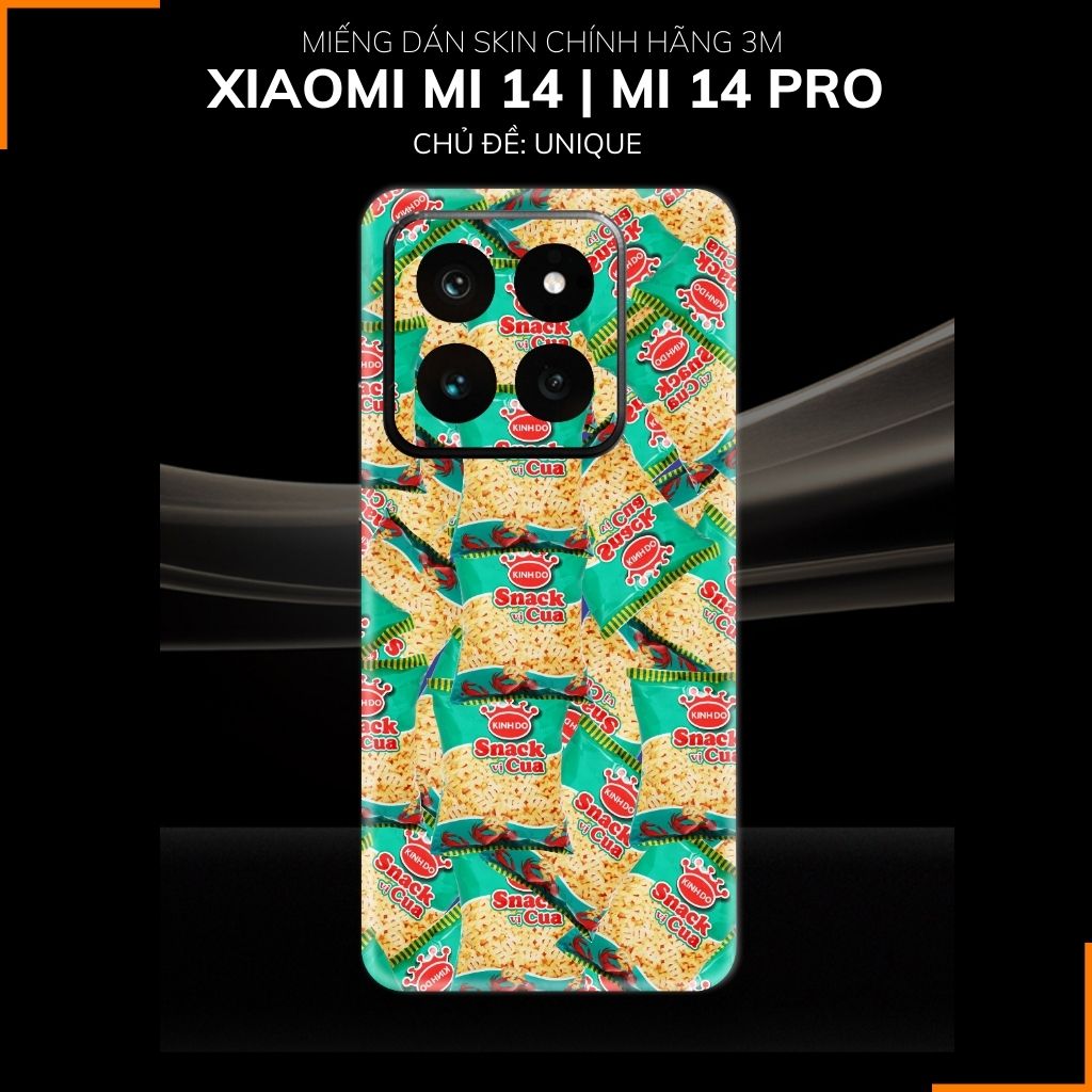 Dán skin điện thoại Xiaomi Mi 14 , Mi 14 Pro full body và camera nhập khẩu chính hãng USA in hình UNIQUE - SKD W10 phụ kiện điện thoại huỳnh tân store