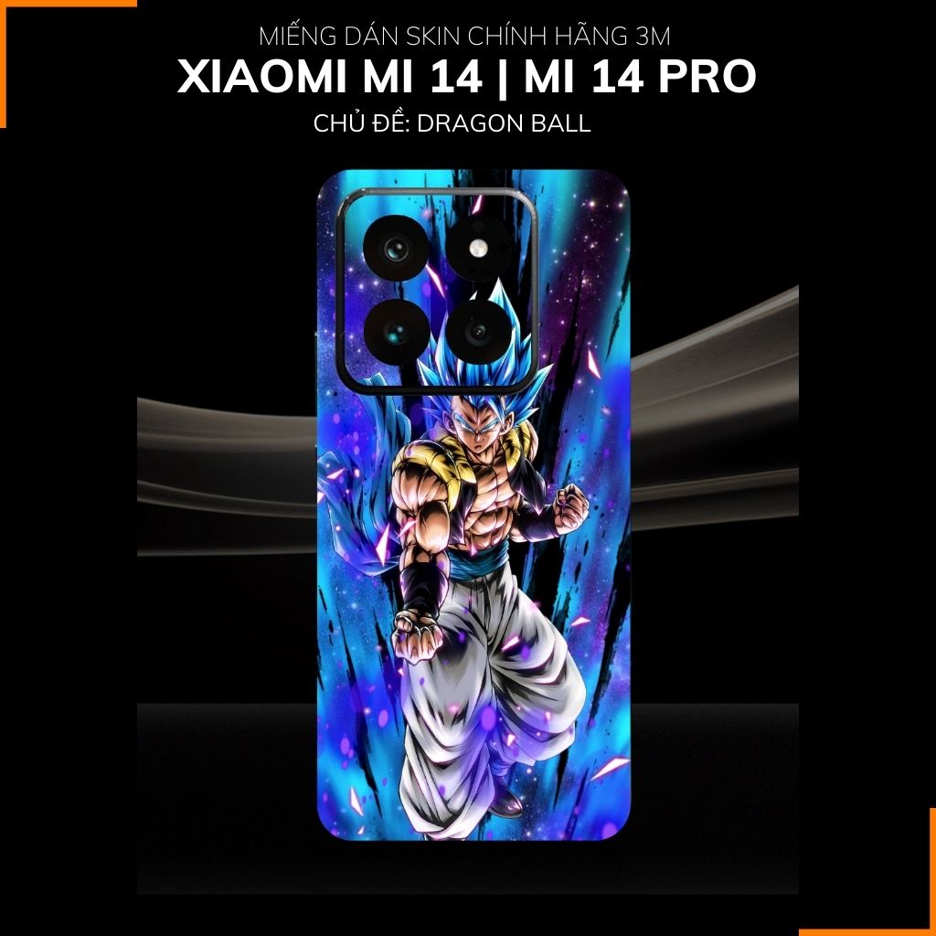 Dán skin điện thoại Xiaomi Mi 14 , Mi 14 Pro full body và camera nhập khẩu chính hãng USA in hình Dragon Ball - SKD D02 phụ kiện điện thoại huỳnh tân store