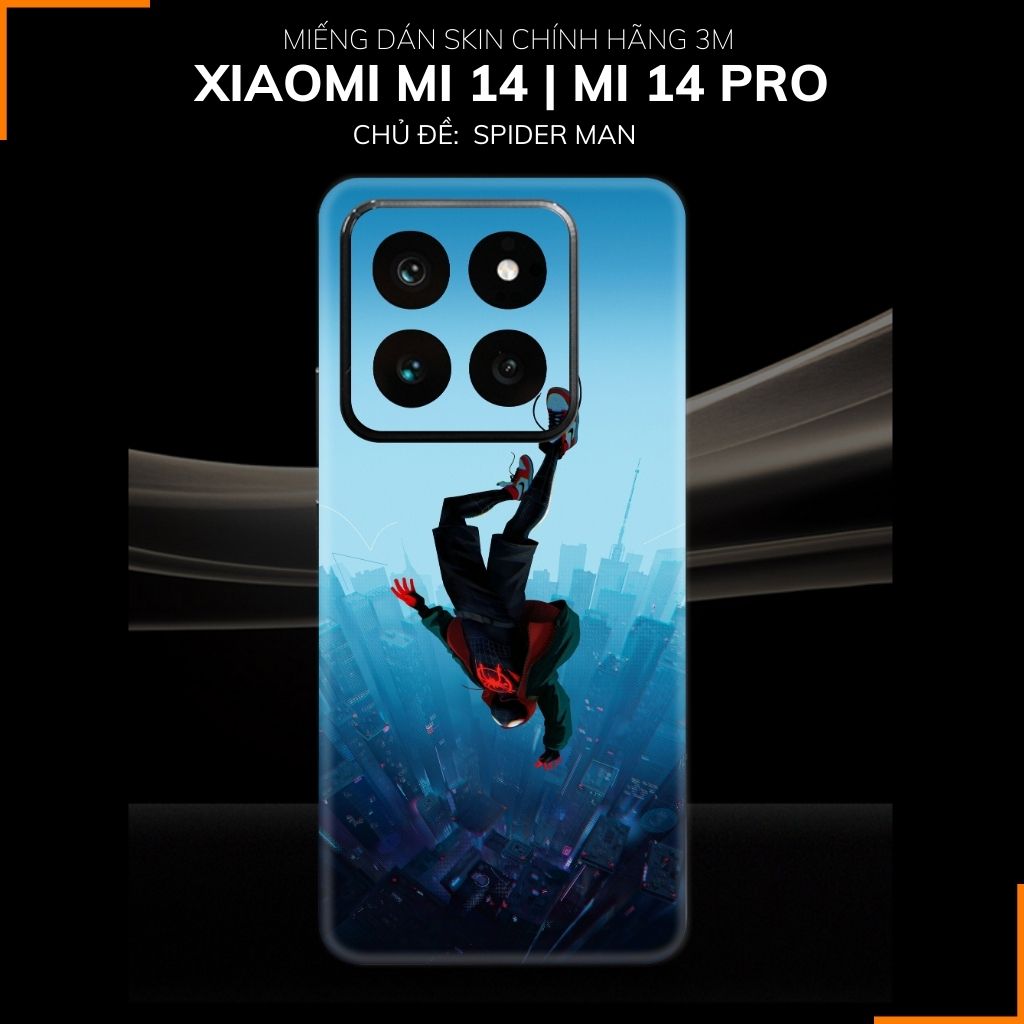 Dán skin điện thoại Xiaomi Mi 14 , Mi 14 Pro full body và camera nhập khẩu chính hãng USA in hình MERRY SPIDER MAN - SKD V17 phụ kiện điện thoại huỳnh tân store