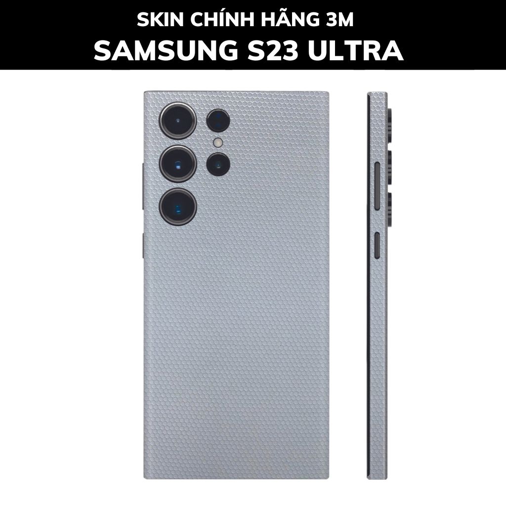 Dán skin điện thoại Samsung S23 Ultra full body và camera nhập khẩu chính hãng USA phụ kiện điện thoại huỳnh tân store - MAXTRIX WHITE - Warp Skin Collection