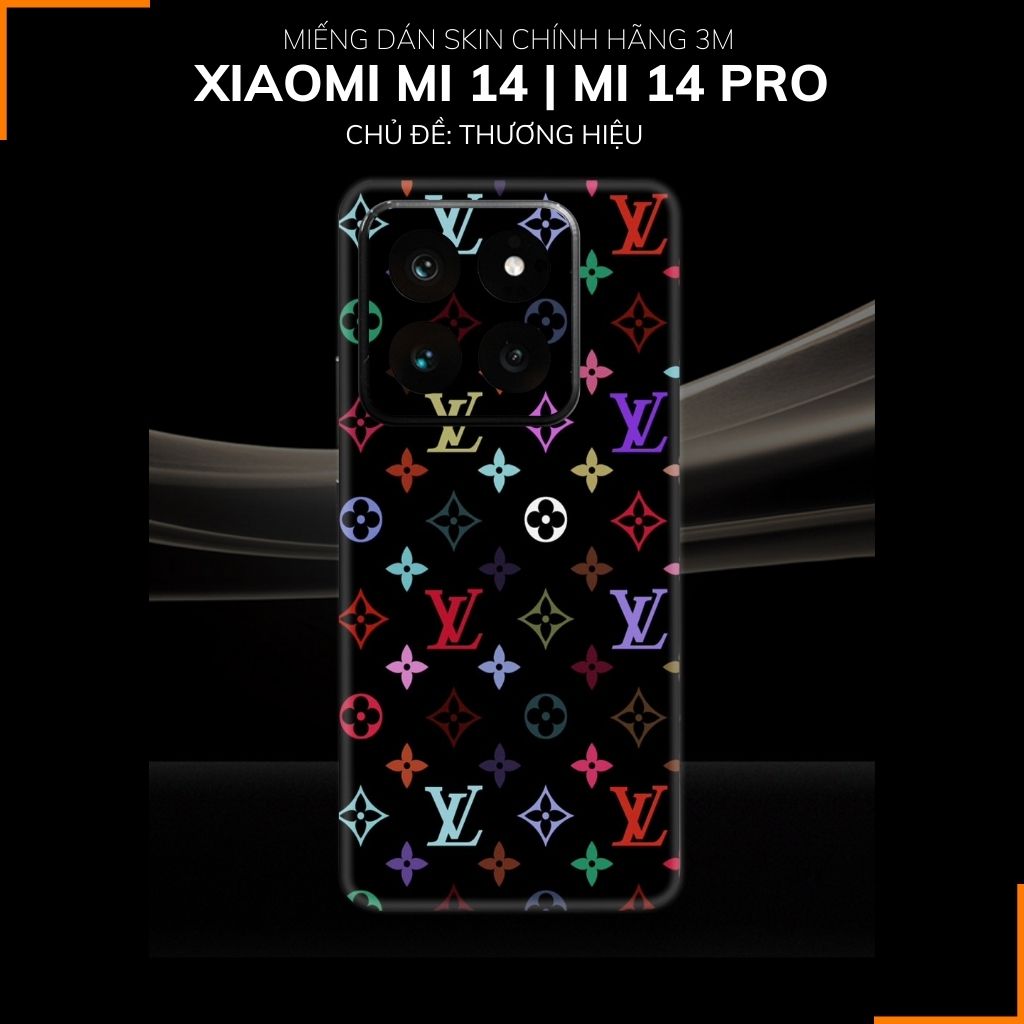 Dán skin điện thoại Xiaomi Mi 14 , Mi 14 Pro full body và camera nhập khẩu chính hãng USA in hình Thương Hiệu - SKD E11 phụ kiện điện thoại huỳnh tân store