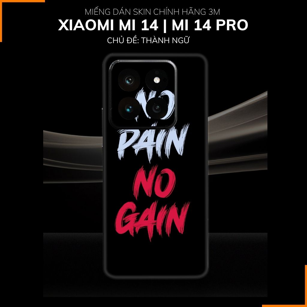 Dán skin điện thoại Xiaomi Mi 14 , Mi 14 Pro full body và camera nhập khẩu chính hãng USA in hình THÀNH NGỮ - SKD K04 phụ kiện điện thoại huỳnh tân store