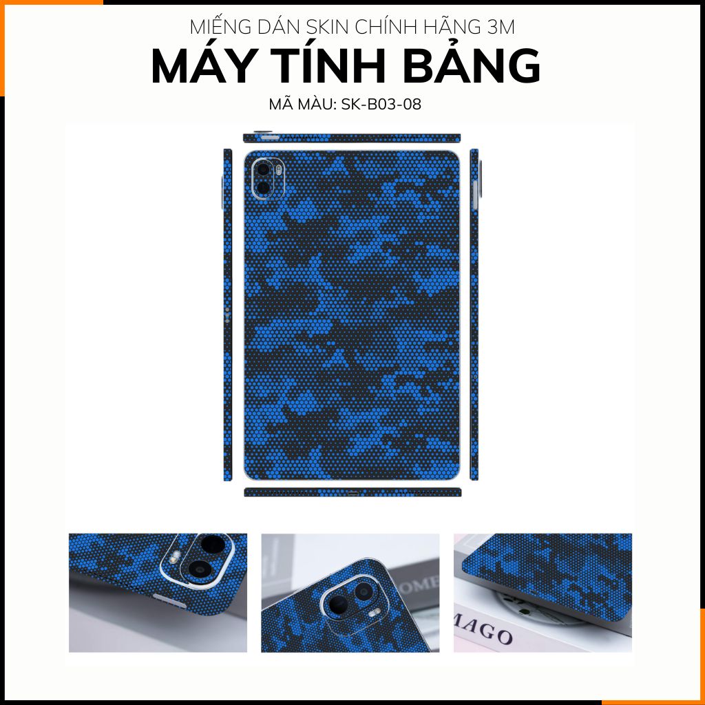 Dán skin máy tính bảng xiaomi, huawei, oppo, lenovo, google, microsoft, vivo full body và camera chính hãng ORAFOL nhập khẩu từ ĐỨC MÁY TÍNH BẢNG - MAMBA BLUE - SK B03 08 phụ kiện điện thoại huỳnh tân store