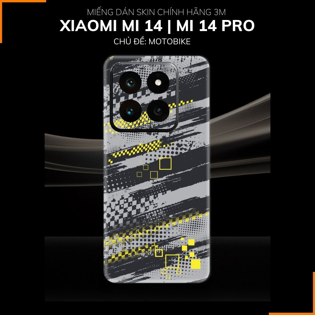 Dán skin điện thoại Xiaomi Mi 14 , Mi 14 Pro full body và camera nhập khẩu chính hãng USA in hình Motobiker - SKD C14 phụ kiện điện thoại huỳnh tân store