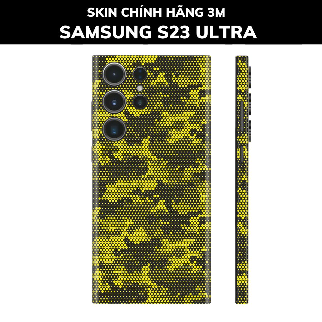 Dán skin điện thoại Samsung S23 Ultra full body và camera nhập khẩu chính hãng USA phụ kiện điện thoại huỳnh tân store - MAMBA YELLOW - Warp Skin Collection