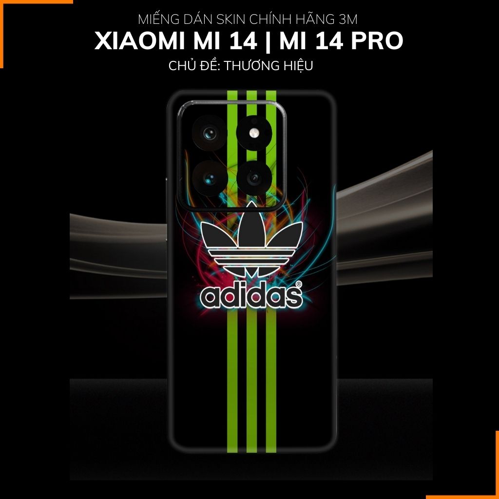 Dán skin điện thoại Xiaomi Mi 14 , Mi 14 Pro full body và camera nhập khẩu chính hãng USA in hình Thương Hiệu - SKD E10 phụ kiện điện thoại huỳnh tân store