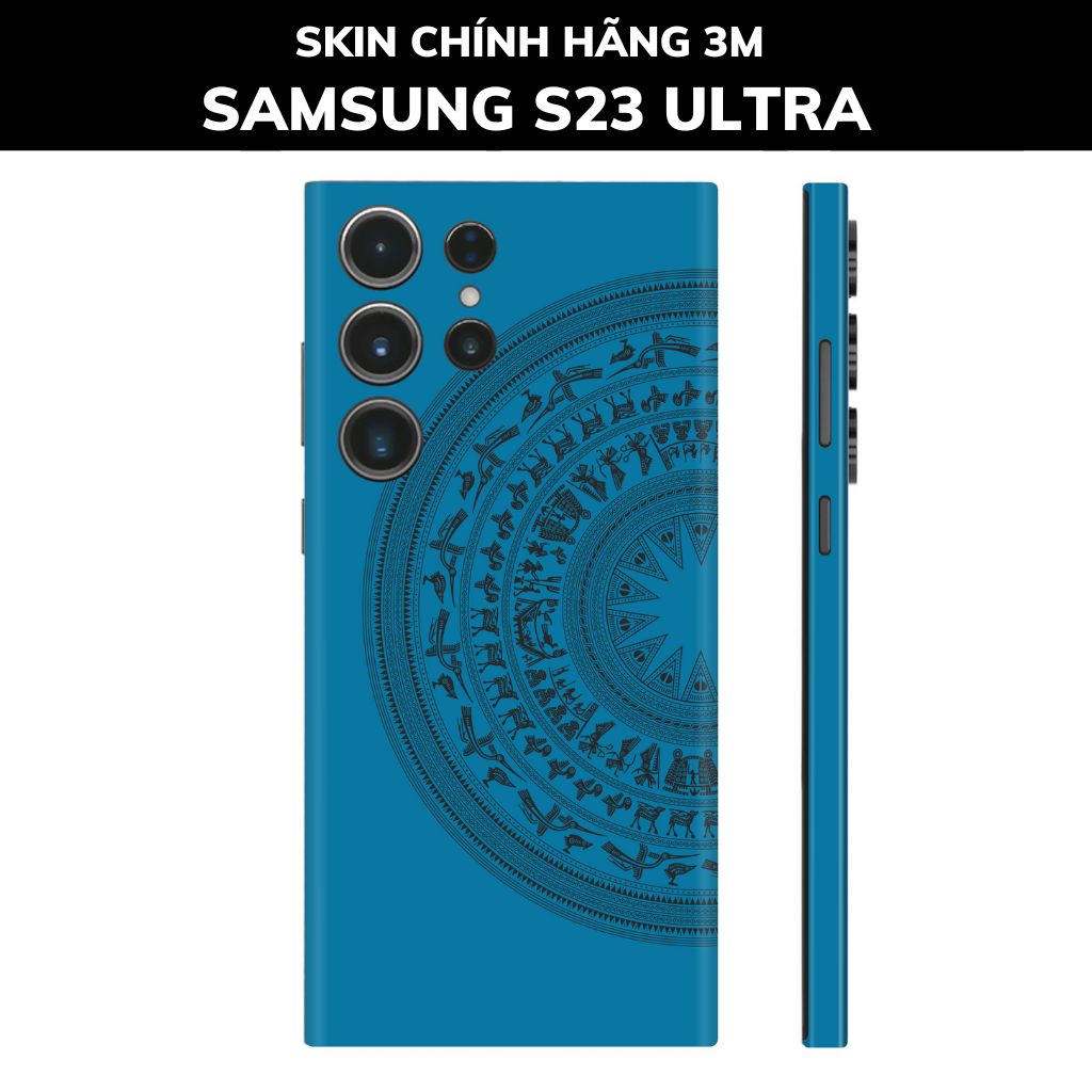 Dán skin điện thoại Samsung S23 Ultra full body và camera nhập khẩu chính hãng USA phụ kiện điện thoại huỳnh tân store - NỬA TRỐNG ĐỒNG BLUE - Warp Skin Collection