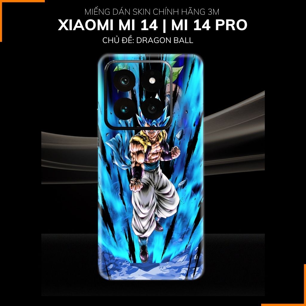 Dán skin điện thoại Xiaomi Mi 14 , Mi 14 Pro full body và camera nhập khẩu chính hãng USA in hình Dragon Ball - SKD D18 phụ kiện điện thoại huỳnh tân store