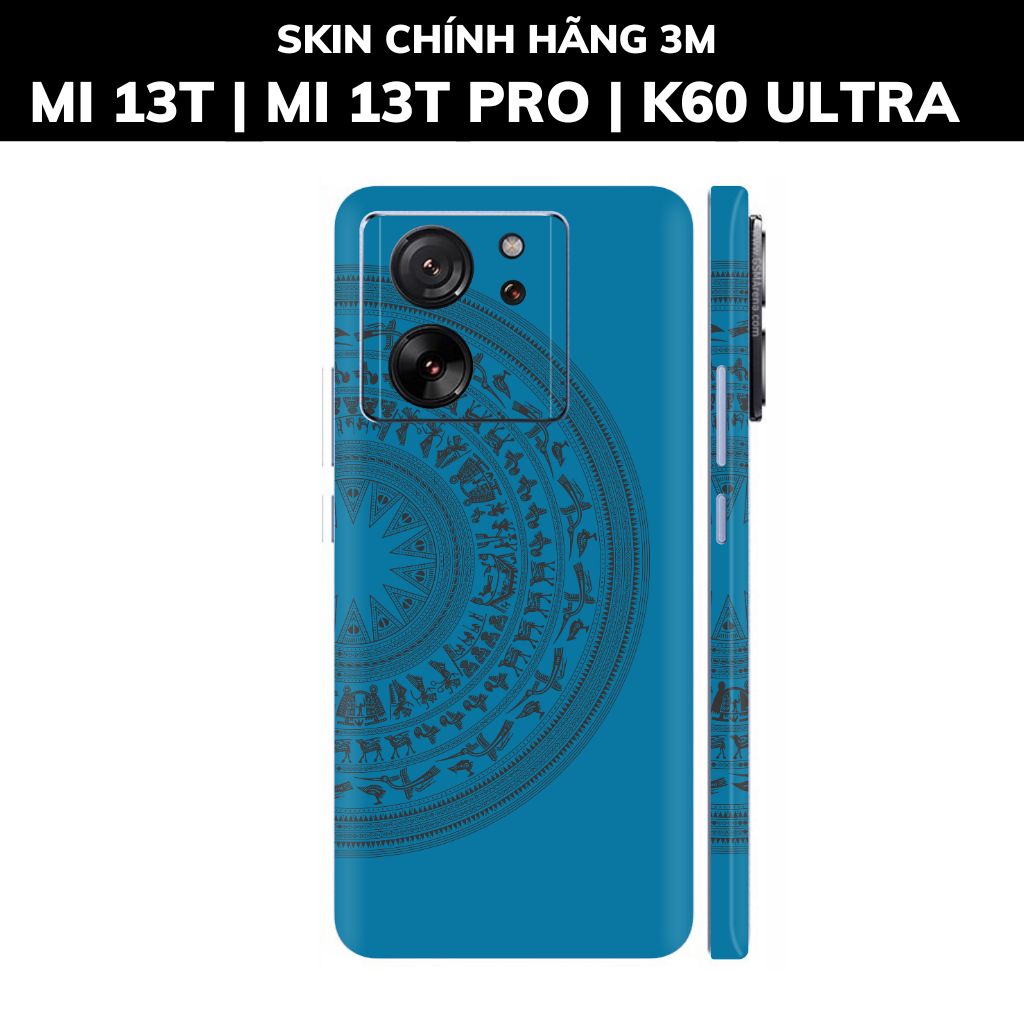 Dán skin điện thoại Mi 13T | Mi 13T Pro  | K60 Ultra full body và camera nhập khẩu chính hãng USA phụ kiện điện thoại huỳnh tân store - NỬA TRỐNG ĐỒNG BLUE - Warp Skin Collection