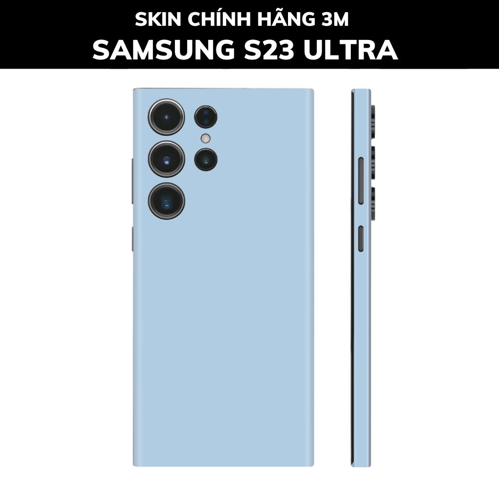 Dán skin điện thoại Samsung S23 Ultra full body và camera nhập khẩu chính hãng USA phụ kiện điện thoại huỳnh tân store - XANH NHẠT - SK A05 07 - Warp Skin Collection