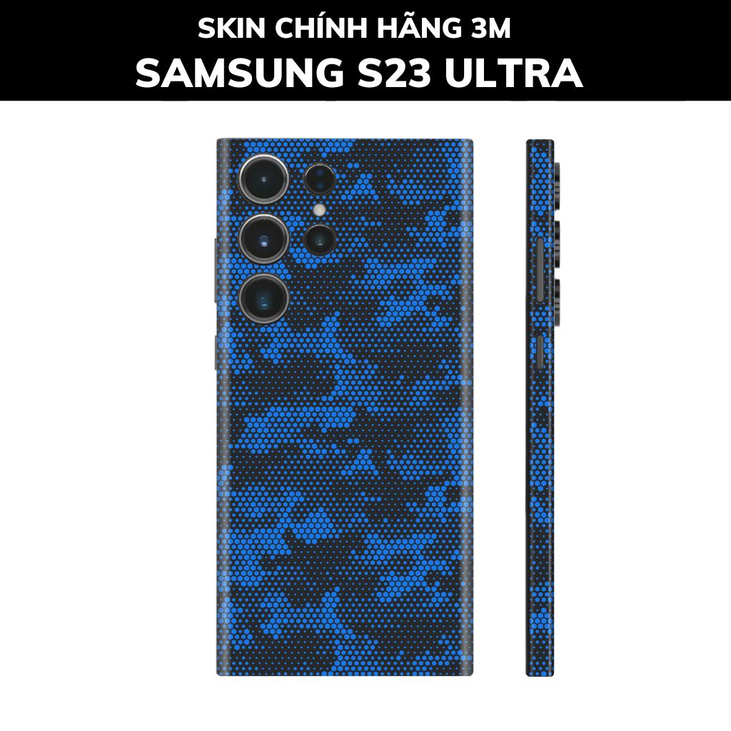 Dán skin điện thoại Samsung S23 Ultra full body và camera nhập khẩu chính hãng USA phụ kiện điện thoại huỳnh tân store - MAMBA BLUE - Warp Skin Collection