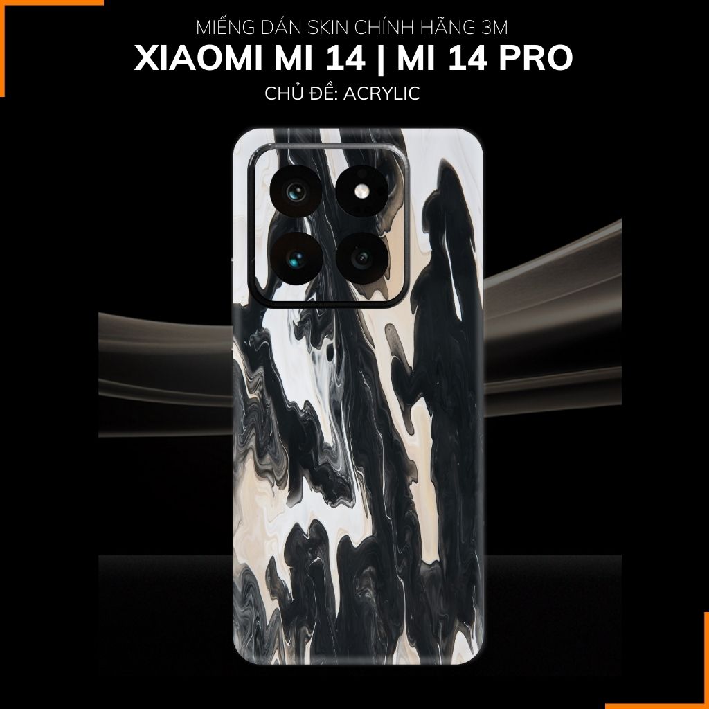 Dán skin điện thoại Xiaomi Mi 14 , Mi 14 Pro full body và camera nhập khẩu chính hãng USA in hình Acrylic - SKD B03 phụ kiện điện thoại huỳnh tân store