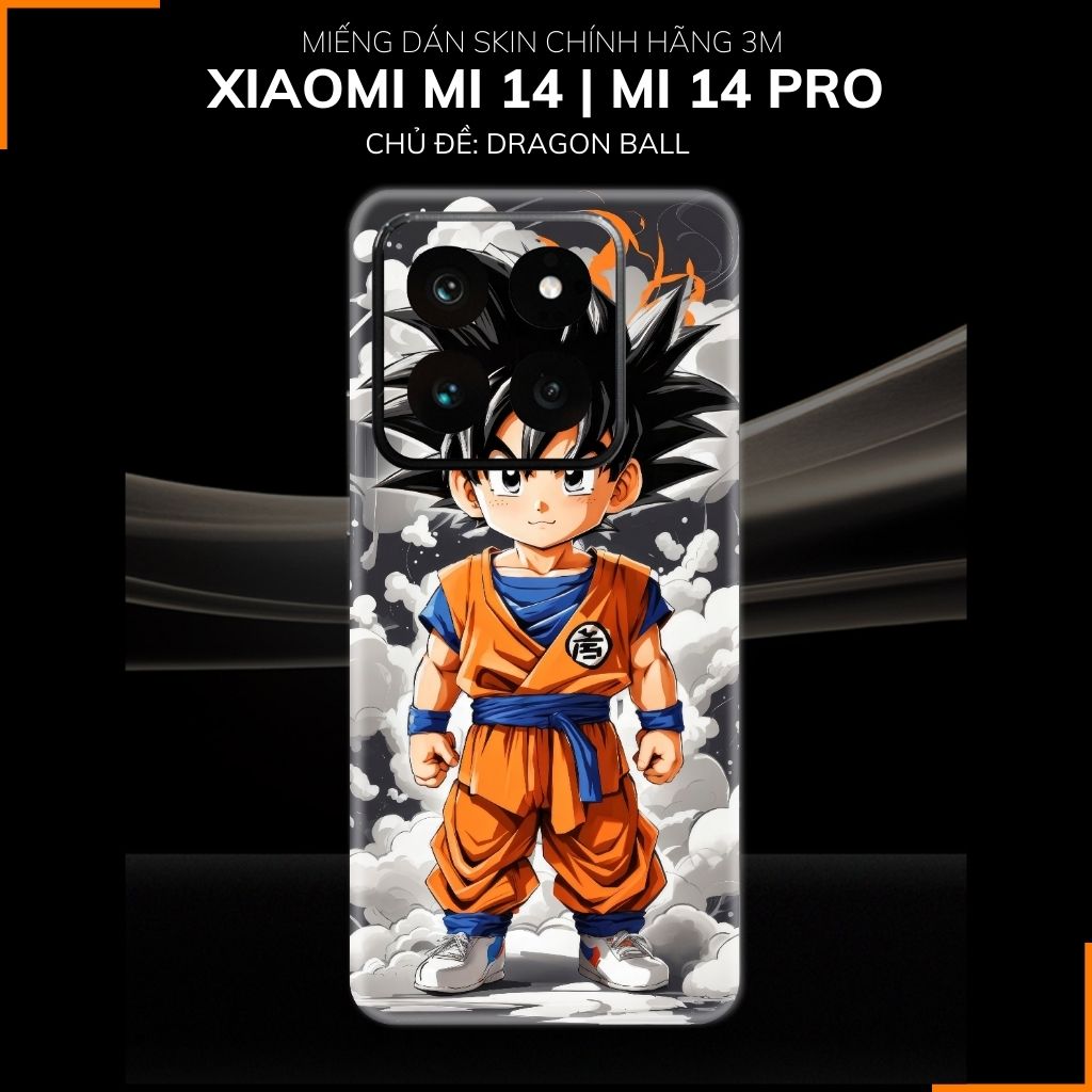 Dán skin điện thoại Xiaomi Mi 14 , Mi 14 Pro full body và camera nhập khẩu chính hãng USA in hình Dragon Ball - SKD D16 phụ kiện điện thoại huỳnh tân store