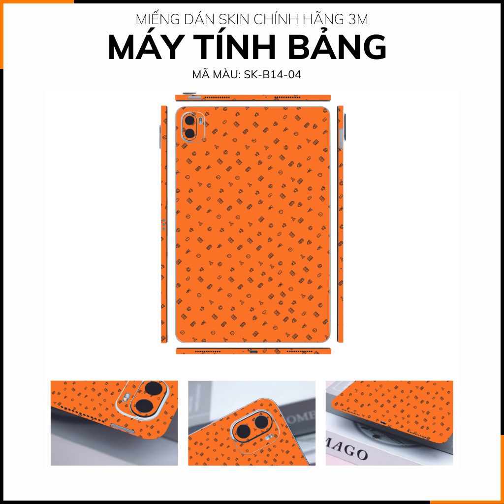 Dán skin máy tính bảng xiaomi, huawei, oppo, lenovo, google, microsoft, vivo  full body và camera chính hãng ORAFOL nhập khẩu từ ĐỨC MÁY TÍNH BẢNG  - MANY STICKER ORANGE -  SK B14 04 phụ kiện điện thoại huỳnh tân store