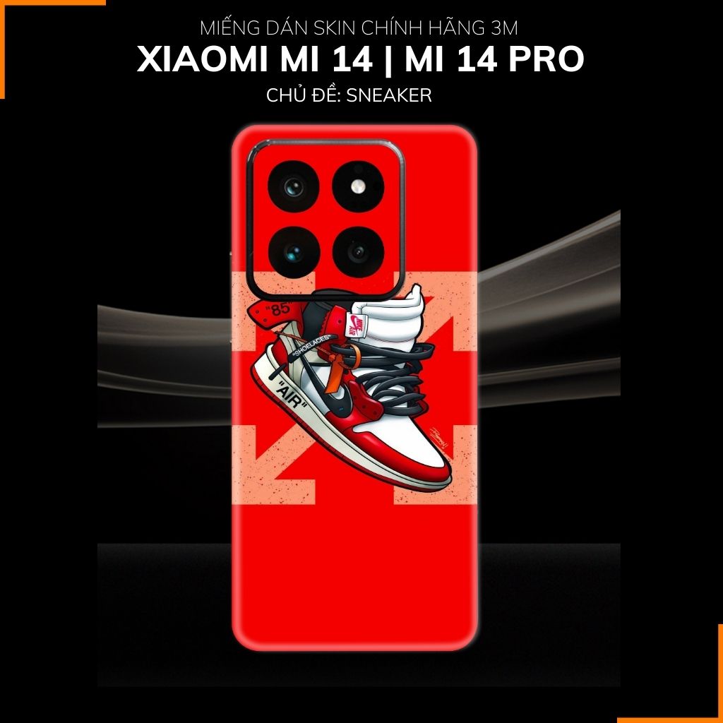 Dán skin điện thoại Xiaomi Mi 14 , Mi 14 Pro full body và camera nhập khẩu chính hãng USA in hình SNEAKER - SKD S02 phụ kiện điện thoại huỳnh tân store