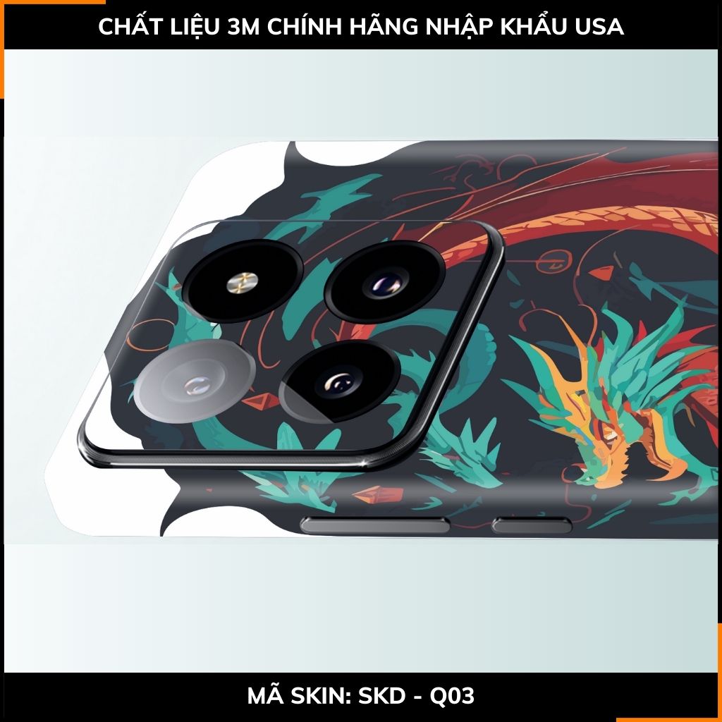 Dán skin điện thoại Xiaomi Mi 14 , Mi 14 Pro full body và camera nhập khẩu chính hãng USA in hình NEW YEAR 2024 - SKD Q03 phụ kiện điện thoại huỳnh tân store