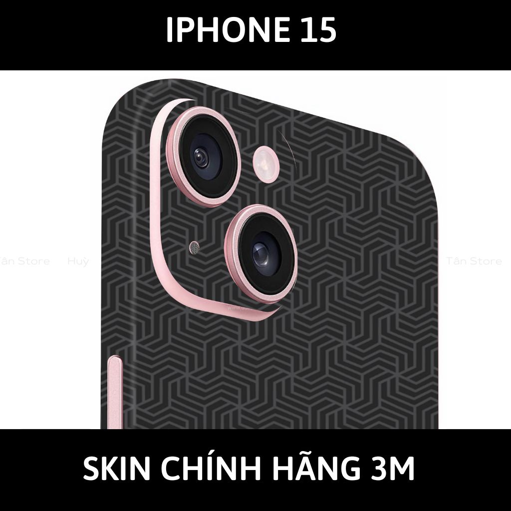 Dán skin điện thoại Iphone 15, Iphone 15 Plus full body và camera nhập khẩu chính hãng USA phụ kiện điện thoại huỳnh tân store - PATTEN TEXTURE 04 - Warp Skin Collection