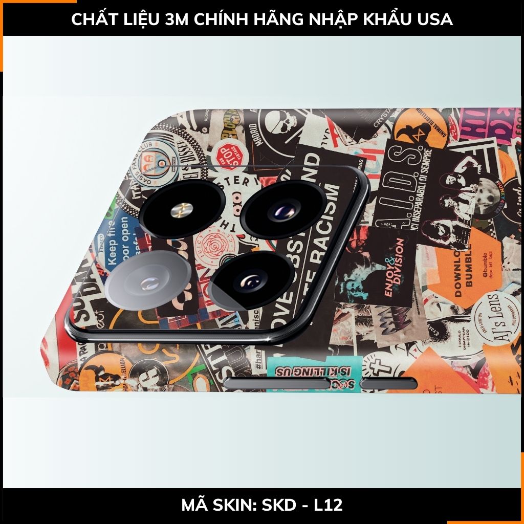 Dán skin điện thoại Xiaomi Mi 14 , Mi 14 Pro full body và camera nhập khẩu chính hãng USA in hình STICKER BOOM - SKD L12 phụ kiện điện thoại huỳnh tân store