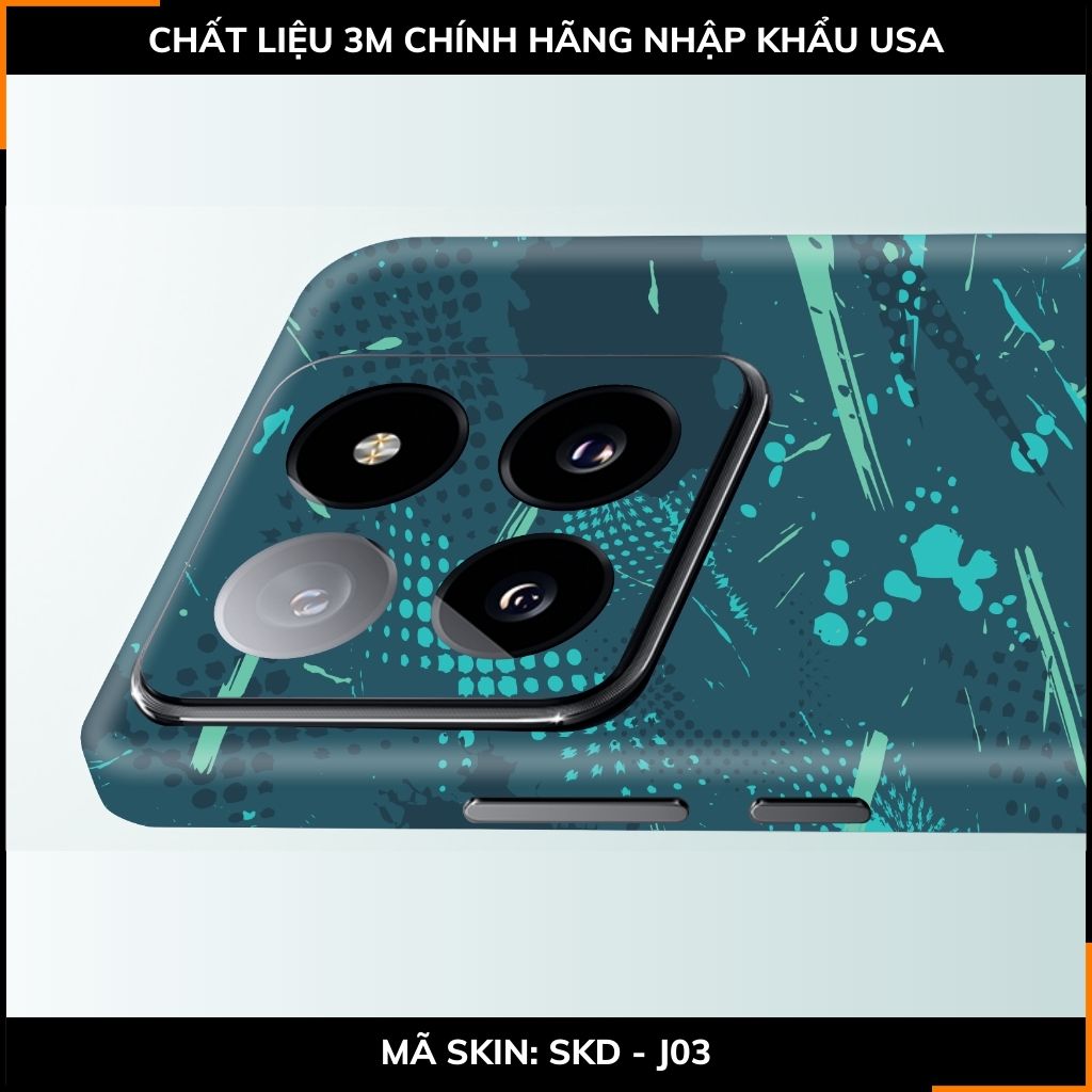 Dán skin điện thoại Xiaomi Mi 14 , Mi 14 Pro full body và camera nhập khẩu chính hãng USA in hình ASTRACT - SKD J03 phụ kiện điện thoại huỳnh tân store