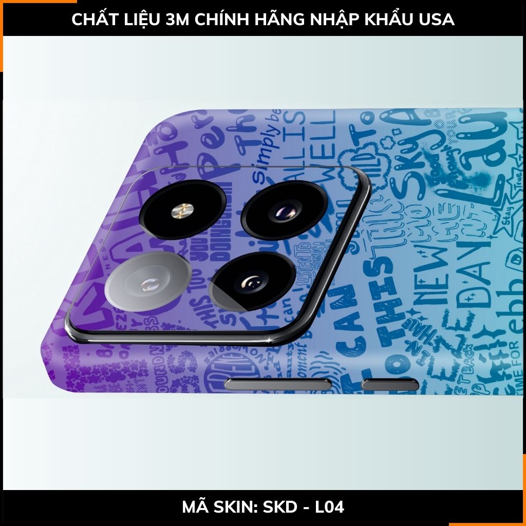 Dán skin điện thoại Xiaomi Mi 14 , Mi 14 Pro full body và camera nhập khẩu chính hãng USA in hình STICKER BOOM - SKD L04 phụ kiện điện thoại huỳnh tân store