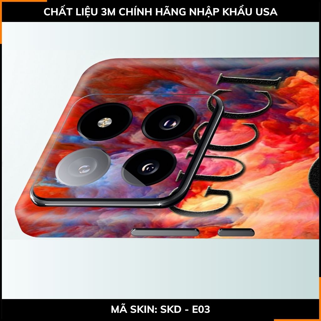 Dán skin điện thoại Xiaomi Mi 14 , Mi 14 Pro full body và camera nhập khẩu chính hãng USA in hình Thương Hiệu - SKD E03 phụ kiện điện thoại huỳnh tân store
