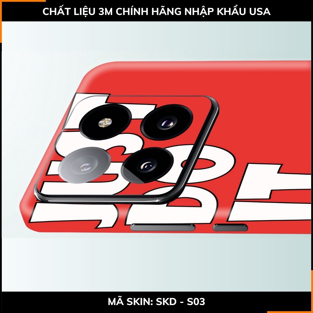 Dán skin điện thoại Xiaomi Mi 14 , Mi 14 Pro full body và camera nhập khẩu chính hãng USA in hình SNEAKER - SKD S03 phụ kiện điện thoại huỳnh tân store