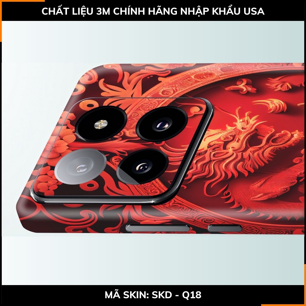 Dán skin điện thoại Xiaomi Mi 14 , Mi 14 Pro full body và camera nhập khẩu chính hãng USA in hình NEW YEAR 2024 - SKD Q18 phụ kiện điện thoại huỳnh tân store