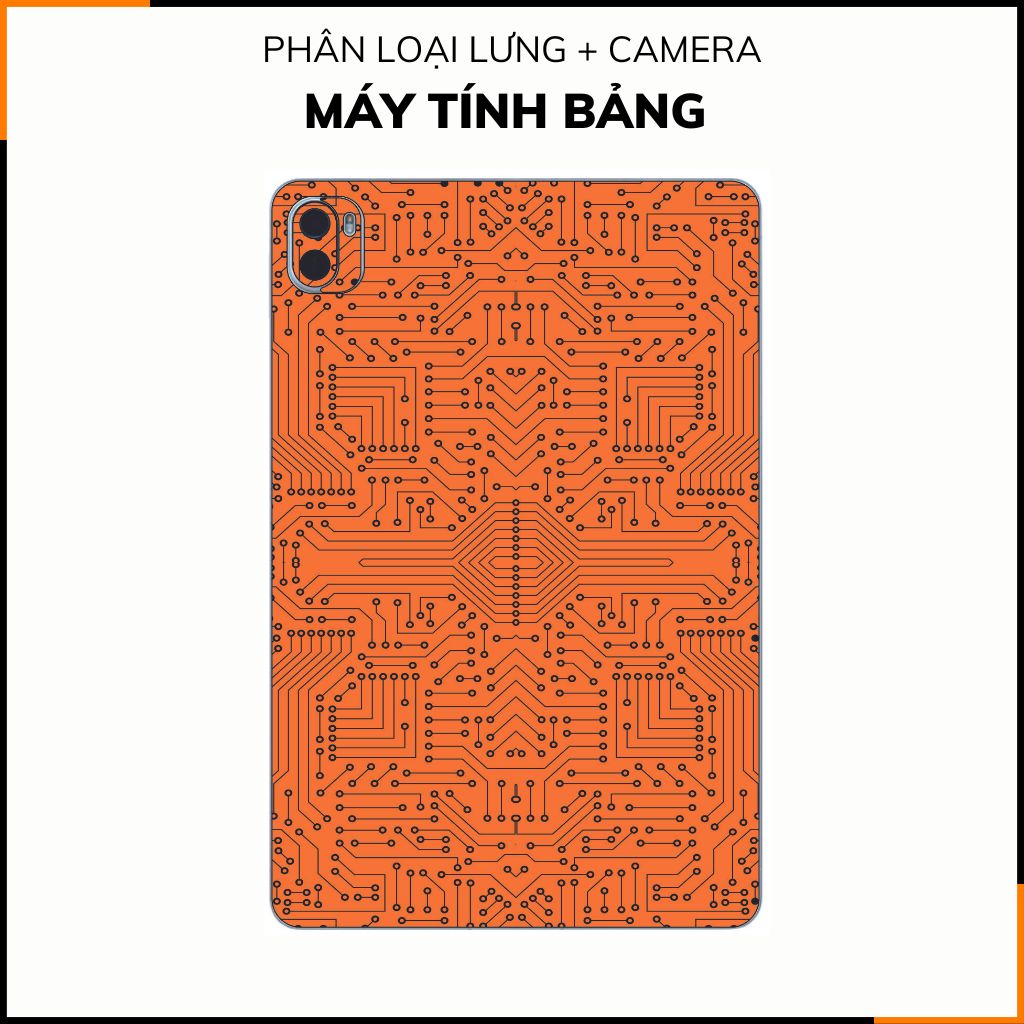 Dán skin máy tính bảng xiaomi, huawei, oppo, lenovo, google, microsoft, vivo full body và camera chính hãng ORAFOL nhập khẩu từ ĐỨC MÁY TÍNH BẢNG - ELECTRIC ORANGE - SK B01 03 phụ kiện điện thoại huỳnh tân store