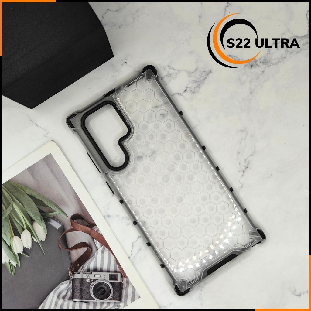 Ốp lưng samsung s22 ultra bee case vân tổ ong chống va đập chống ố vàng bảo vệ camera phụ kiện điện thoại huỳnh tân store