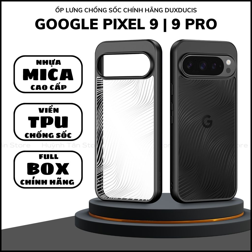 Ốp lưng google pixel 9 9 pro aimo chính hãng duxducis chống va đập trong suốt không ố vàng huỳnh tân store