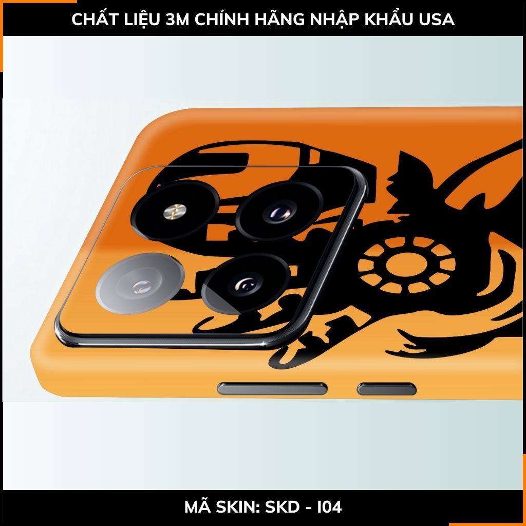Dán skin điện thoại Xiaomi Mi 14 , Mi 14 Pro full body và camera nhập khẩu chính hãng USA in hình IRON MAN - SKD I04 phụ kiện điện thoại huỳnh tân store