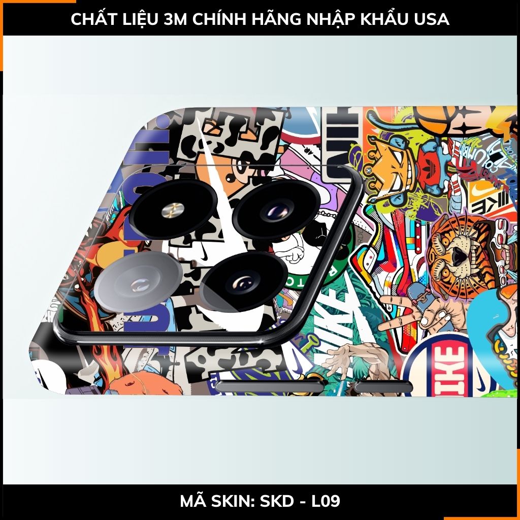 Dán skin điện thoại Xiaomi Mi 14 , Mi 14 Pro full body và camera nhập khẩu chính hãng USA in hình STICKER BOOM - SKD L09 phụ kiện điện thoại huỳnh tân store